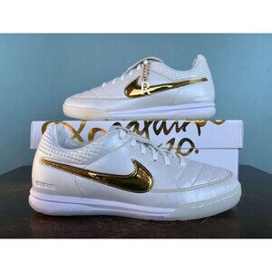 Nike Tiempo Legend SE Ronaldinho Touch of Gold Indoor Men's Size 8.5 IF4389-100